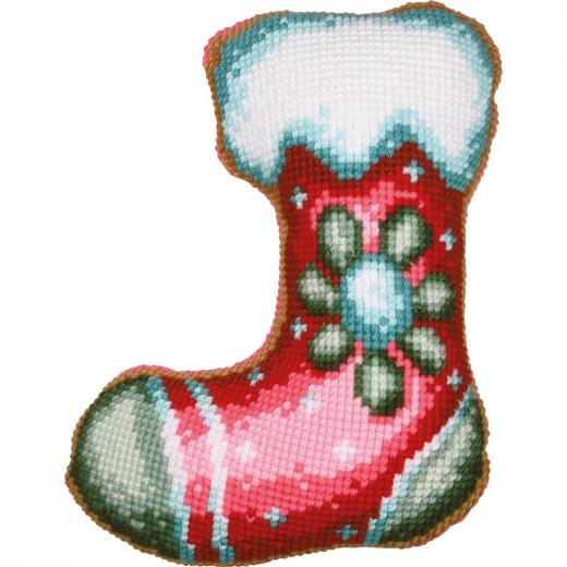 Kreuzstichkissen Weihnachtsstiefel - Vervaco Verachtert