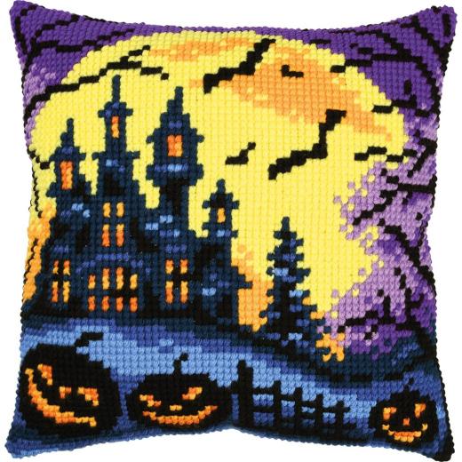 Stickpackung Vervaco - Kreuzstichkissen Halloween scene