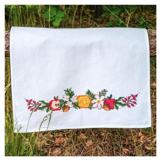 Geschirrtuch Weihnachtsfrüchte - Vervaco Verachtert (Stickpackung)