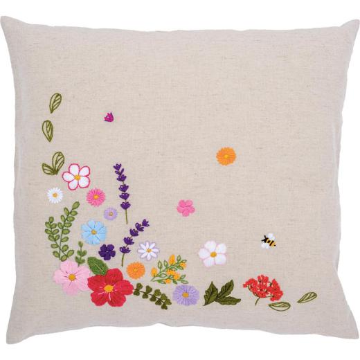 Kissen Bunte Blumenwelt - Vervaco Verachtert (Stickpackung)