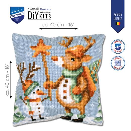 Stickpackung Vervaco - Kreuzstichkissen A starry friendship