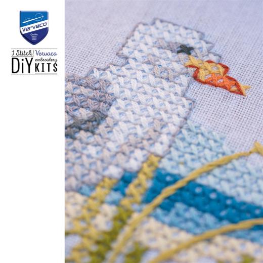 Stickpackung Vervaco - Tischdecke Meeresbrise bedruckt