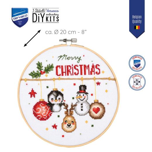 Stickpackung Vervaco - Christmas joy mit Stickring