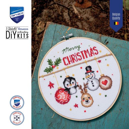Stickpackung Vervaco - Christmas joy mit Stickring