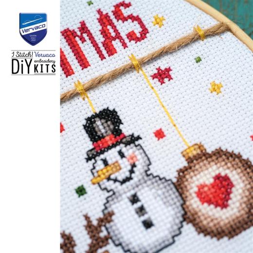 Stickpackung Vervaco - Christmas joy mit Stickring