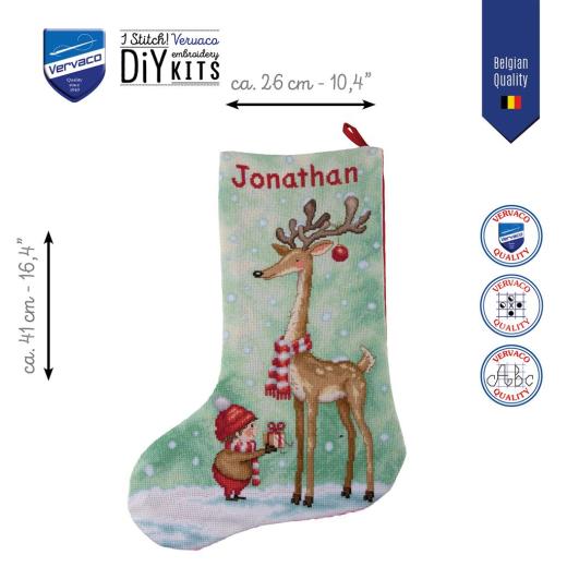 Stickpackung Vervaco - Weihnachtsstrumpf The Gift of Friendship