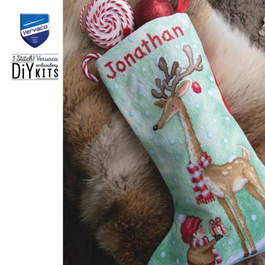 Stickpackung Vervaco - Weihnachtsstrumpf The Gift of Friendship