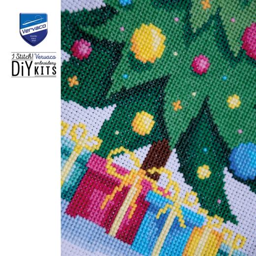 Stickpackung Vervaco - Weihnachtsstrumpf Christmas Tree Wishes