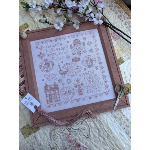 Pink Peacock Sampler - Pansy Patch Quilts & Stitchery (Stickvorlage)