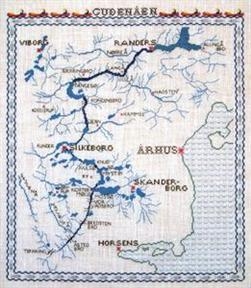 Haandarbejdets Fremme - Landkarte Gudena