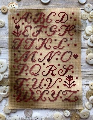 Stickvorlage Lucy Beam - Red Paper Sampler