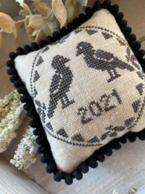 Stickvorlage Frog Cottage Designs - Blackbird Quaker