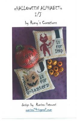 Stickvorlage Romys Creations - Halloween Alphabet - I & J