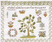 Fremme Stickpackung - Mustertuch Baum