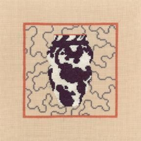 Fremme Stickpackung - Blumenvase