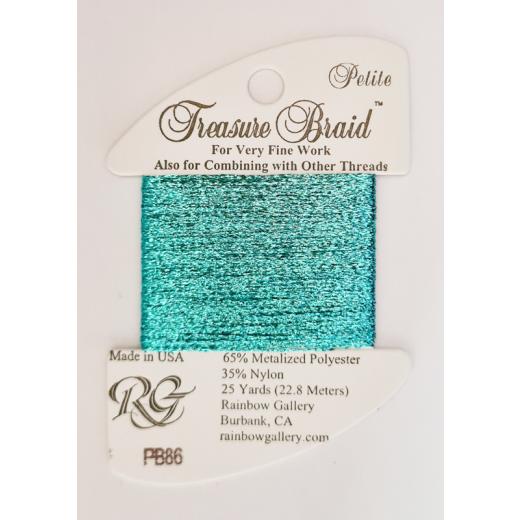 PB86 Scuba Blue - Petit Treasure Braid Rainbow Gallery