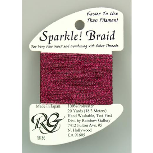 Sparkle! Braid Dark Fuchsia - Rainbow Gallery