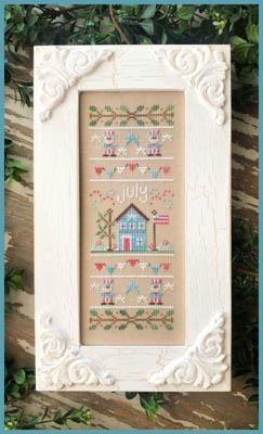 Stickvorlage Country Cottage Needleworks - Sampler Of The Month - July