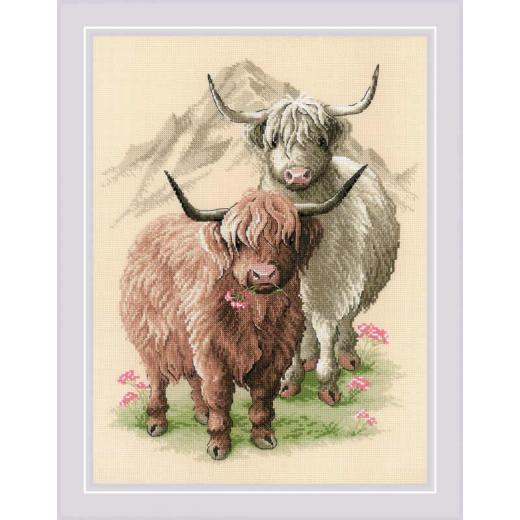 Riolis - Stickbild Highland Buddies