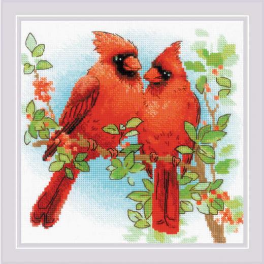 Riolis Stickpackung - Red Cardinals