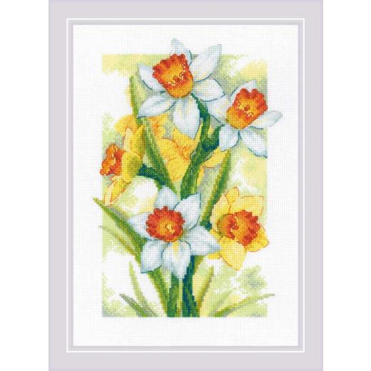 Riolis - Stickbild Spring Glow - Daffodils