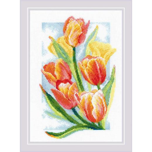 Riolis Stickpackung - Spring Glow - Tulips