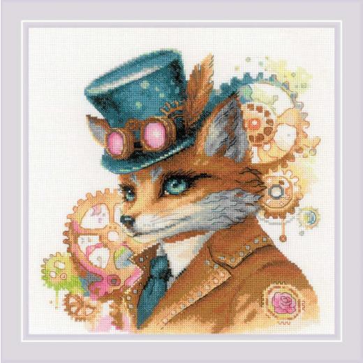 Riolis - Stickbild Steampunk Fox
