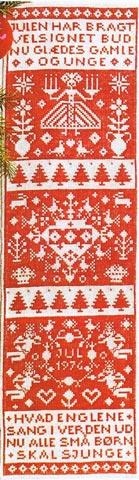 Fremme - Mustertuch Weihnachten (Stickpackung)