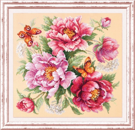 Magic Needle Stickpackung - Flower Magic - Peonies