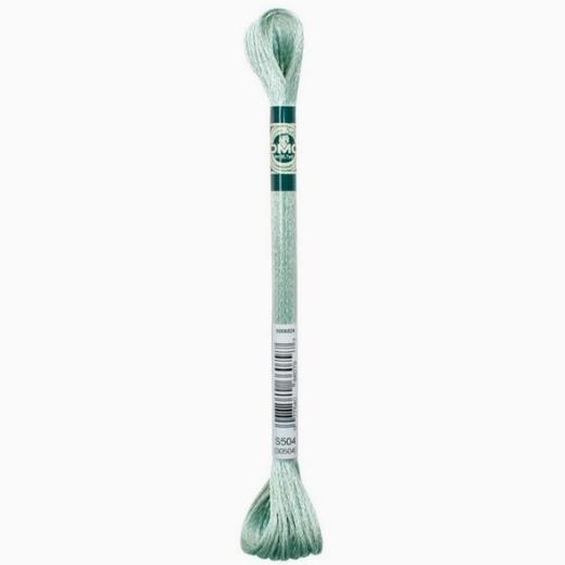 DMC Mouliné Satin - S504 blaugrün hell