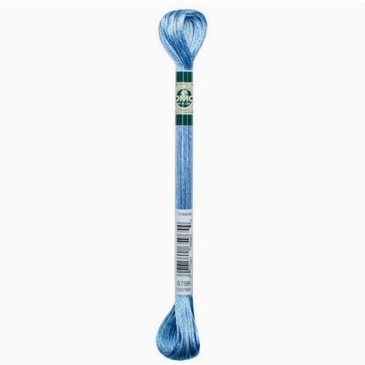 DMC Mouliné Satin - S799 Delfter Blau mittel