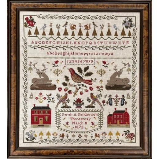 Sarah A. Sanderson 1872 - The Scarlett House (Stickvorlage)