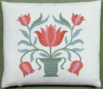 Haandarbejdets Fremme - Kissen Tulpen