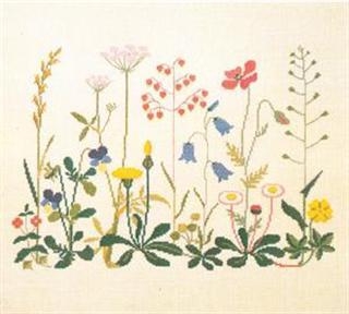 Haandarbejdets Fremme - Wildblumen (Stickpackung)