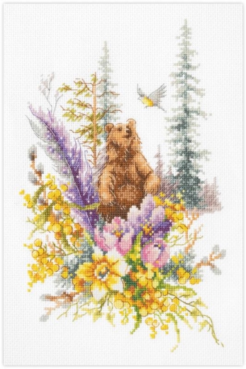 Magic Needle - Stickbild Spring Forest Spirit