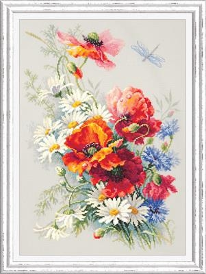 Magic Needle - Poppies and Daisies (Stickpackung)