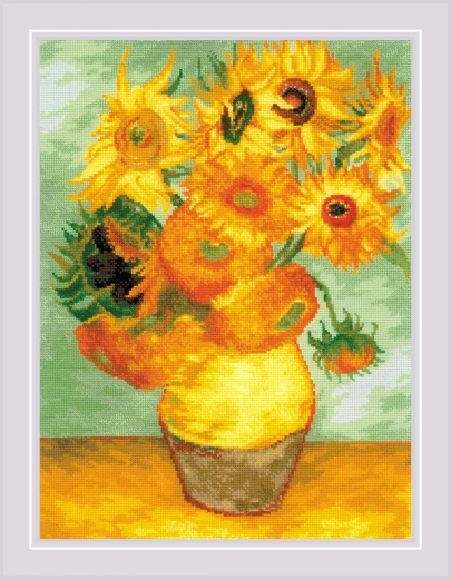 Sunflowers Van Gogh - Riolis (Stickpackung)