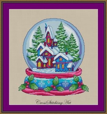 Stickvorlage Cross Stitching Art - Cozy Village