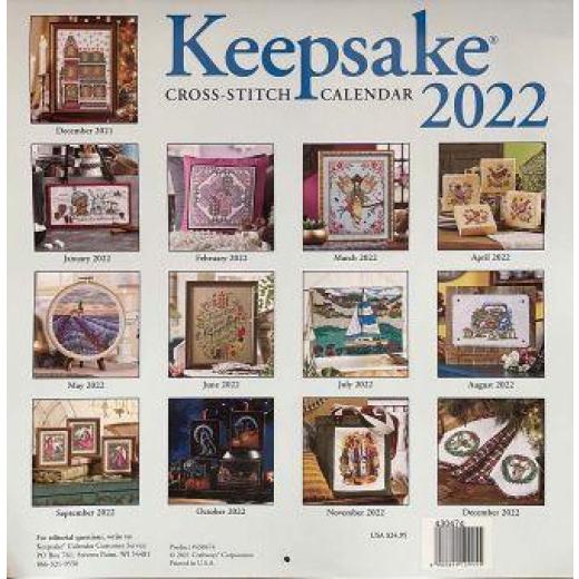Keepsake Cross-Stitch Calendar 2022 (Ausverkauf)