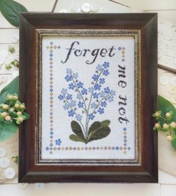 Stickvorlage Hello From Liz Mathews - Forget Me Not