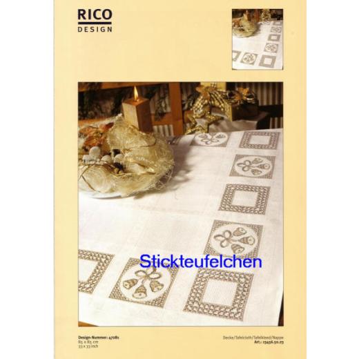 Rico Design - Tischdecke Glocken beige (Ausverkauf)