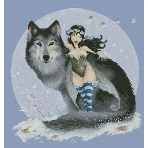 Lena Lawson Needlearts - Fairy And Wolf (Moguerou) - Ausverkauf