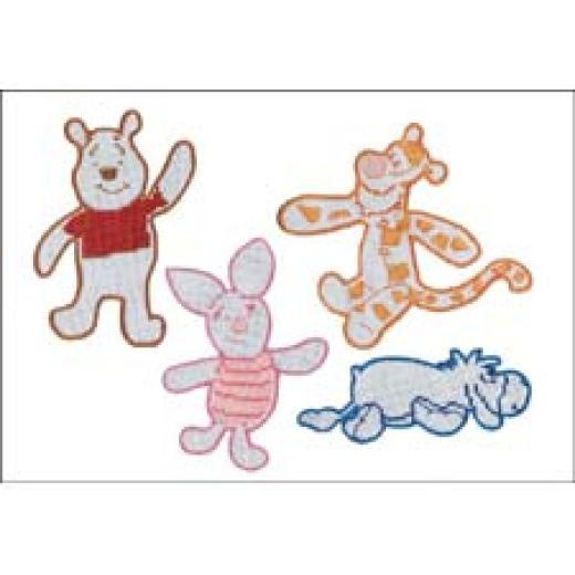 4 Aida-Patches Winnie Pooh (Ausverkauf)