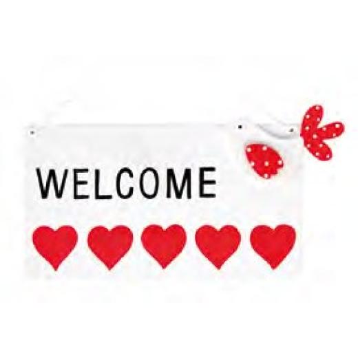 Rico Design Türschild Welcome - Ausverkauf