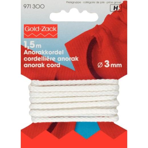 Anorakkordel 3 mm weiss - Prym (Ausverkauf)