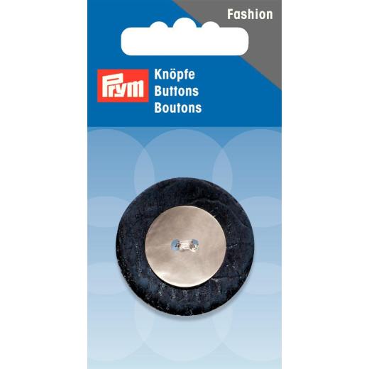Knopf Kokos/Perlmutt blau/ecru Ø 34 mm - Prym (Ausverkauf)