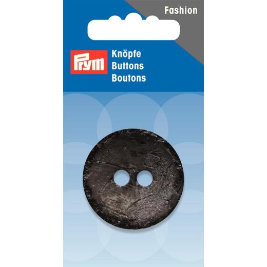 Knopf Kokos rund anthrazit Ø 34 mm - Prym (Ausverkauf)