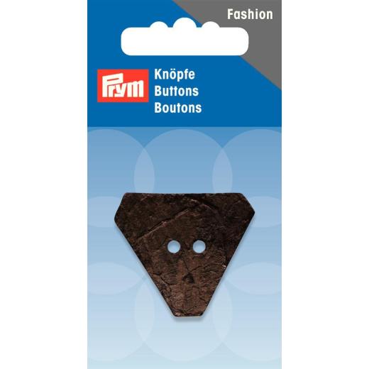Knopf Kokos Dreieck braun Ø 30 mm - Prym (Ausverkauf)