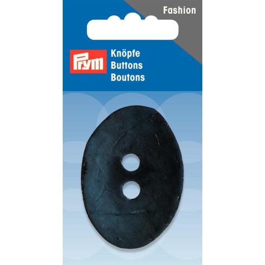 Knopf Kokos oval dunkelblau Ø 50 mm - Prym (Ausverkauf)