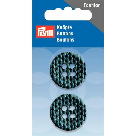 Knopf Strick petrol Ø 25 mm - Prym (Ausverkauf)